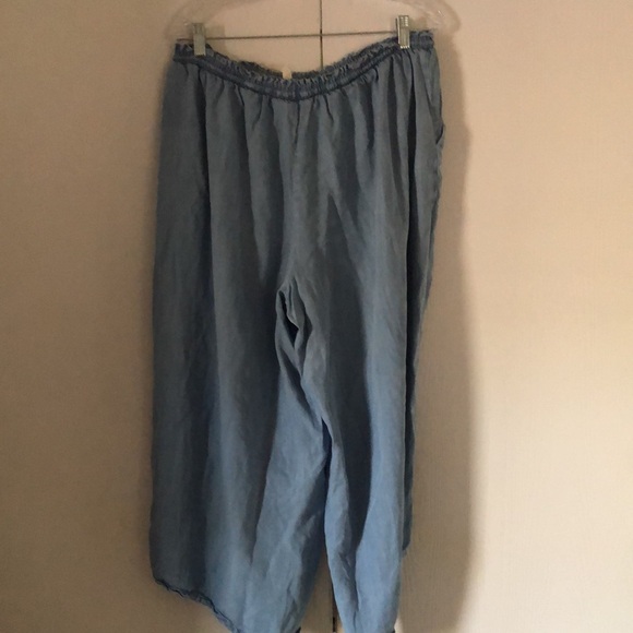 Matilda Jane Trouser Stretchy pull on chambray pants - Picture 7 of 11